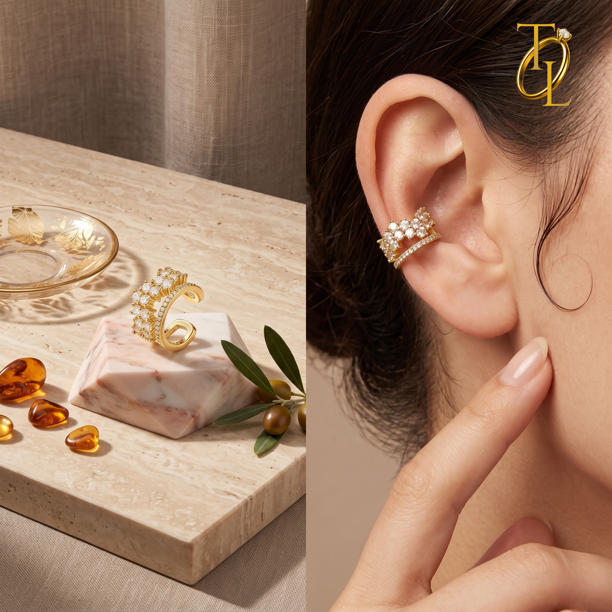 Diamond Ear Cuff