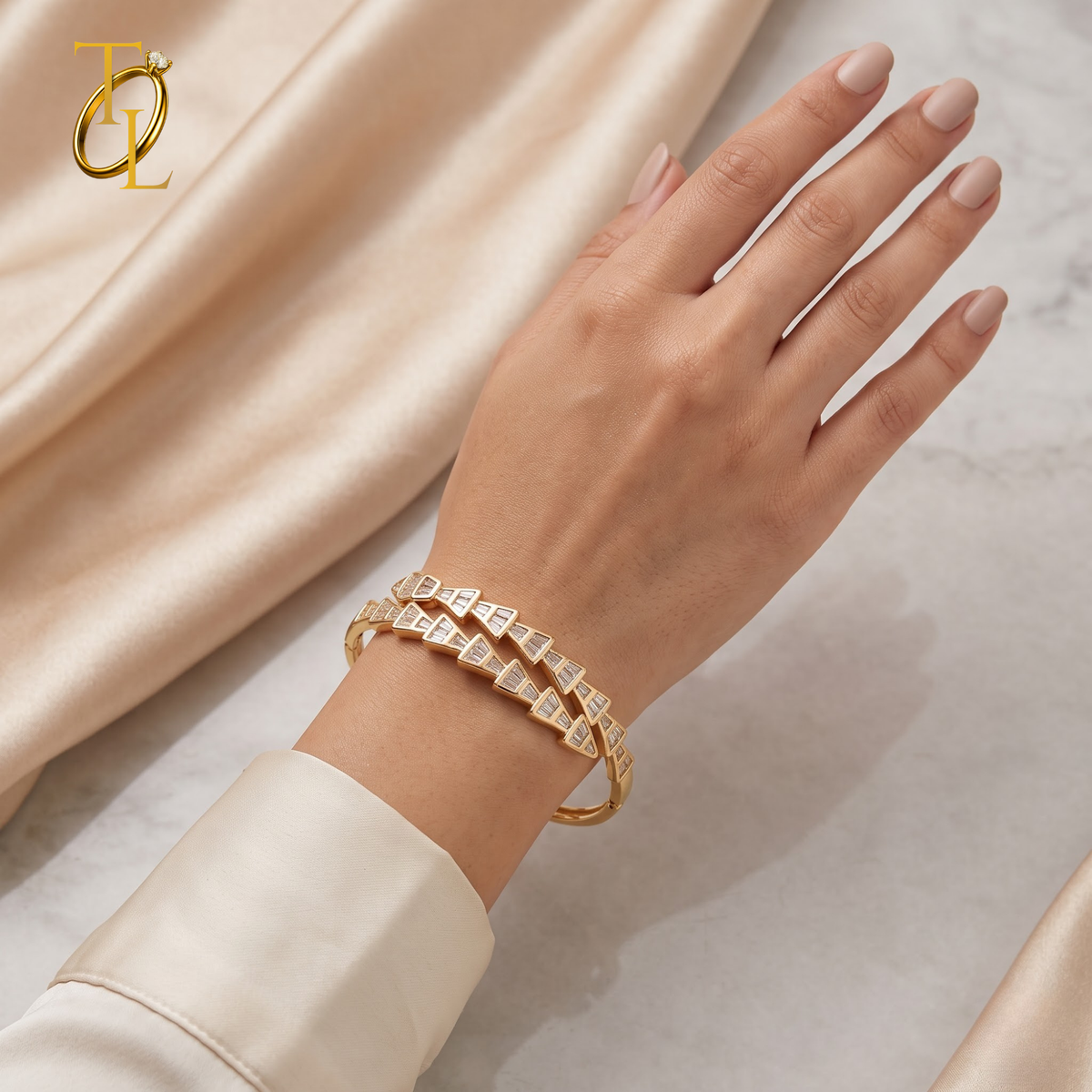 Glimmer kada bracelet