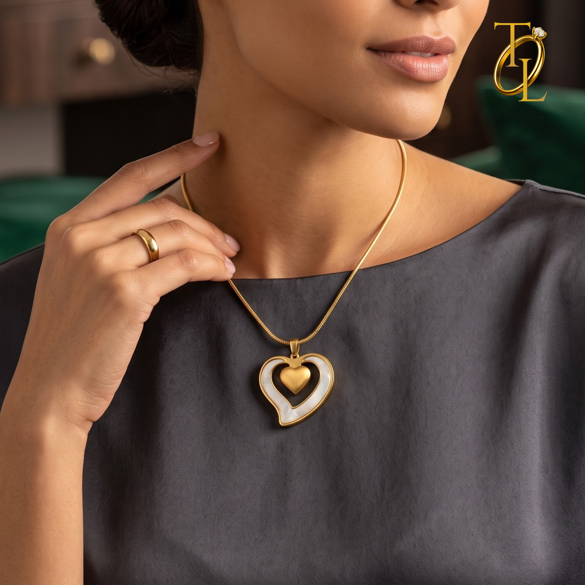 Double Love Shot Necklace