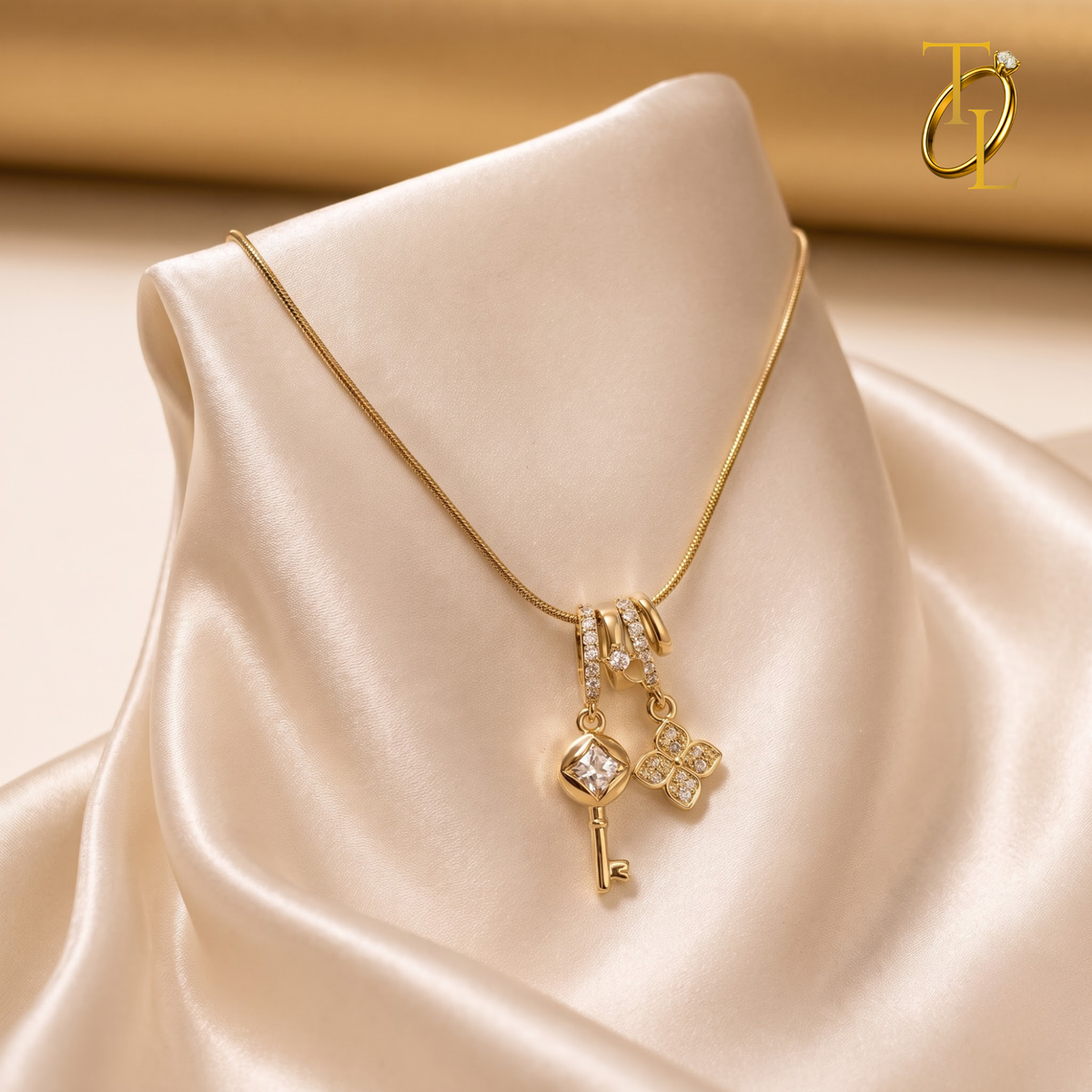 Key Lock Necklace