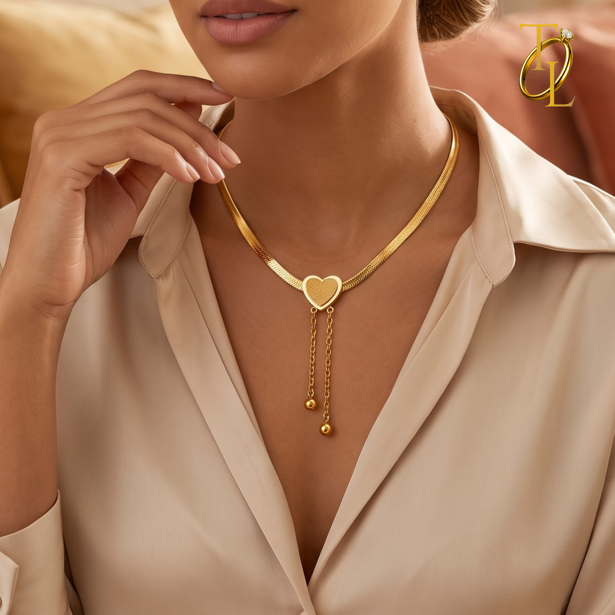 Hanging Heart Necklace