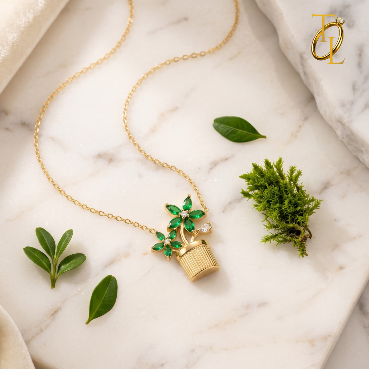 Flower Pot Necklace
