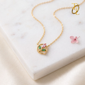 Pink Tulip Necklace