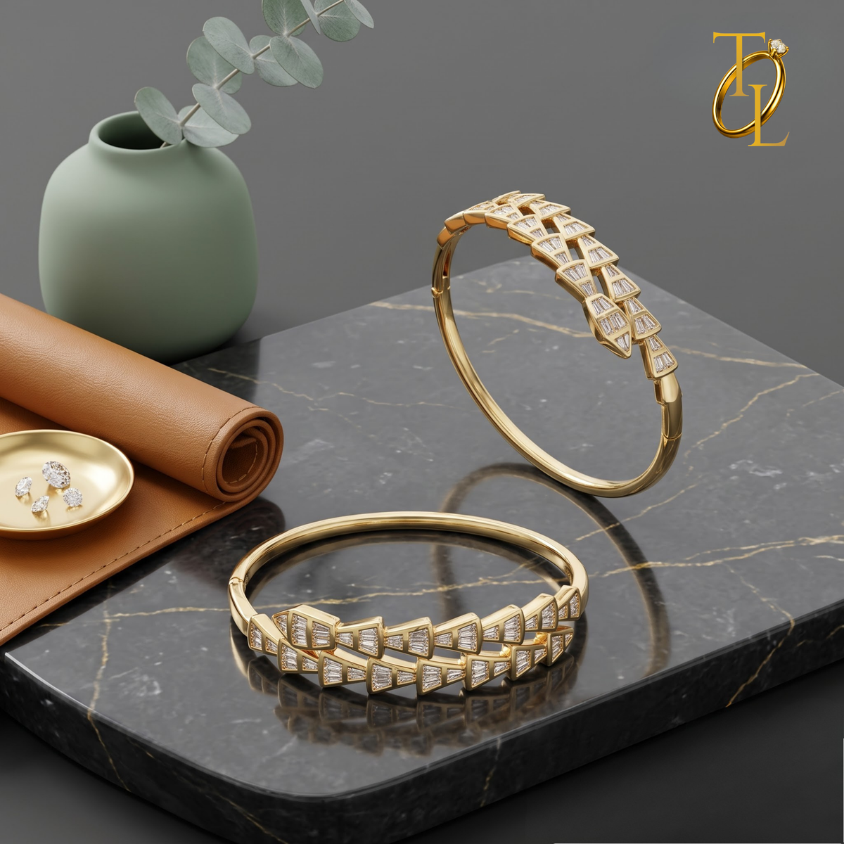 Glimmer kada bracelet